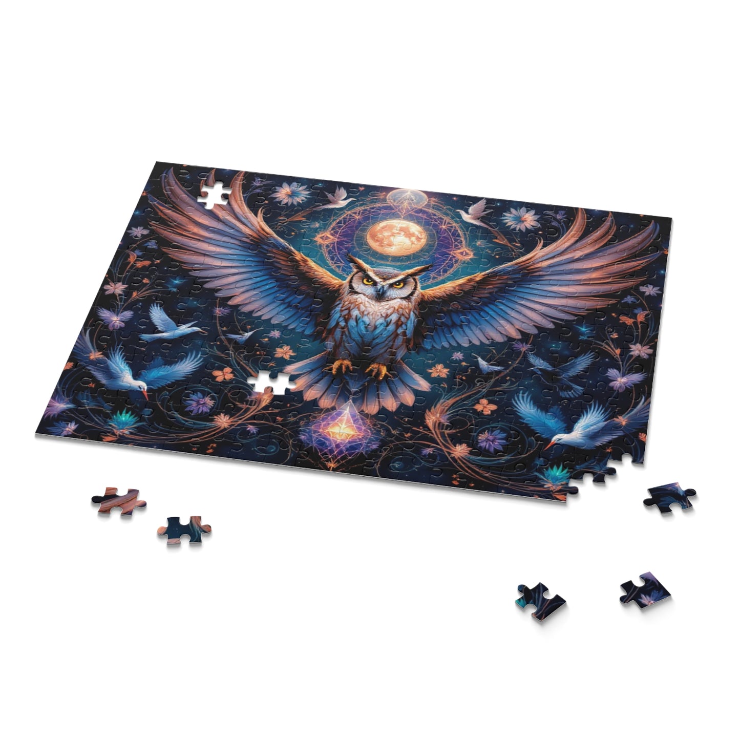 Majestic Night Watcher Puzzle | 120-500 Pieces | Hippsey Creations