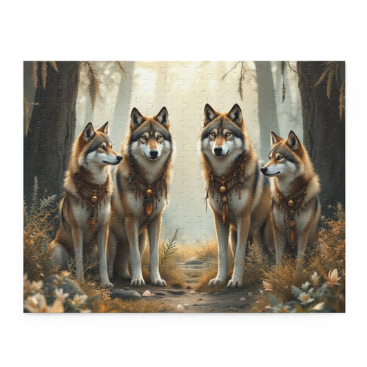 Majestic Wolf Puzzle | 120-500 Pieces | Hippsey Creations