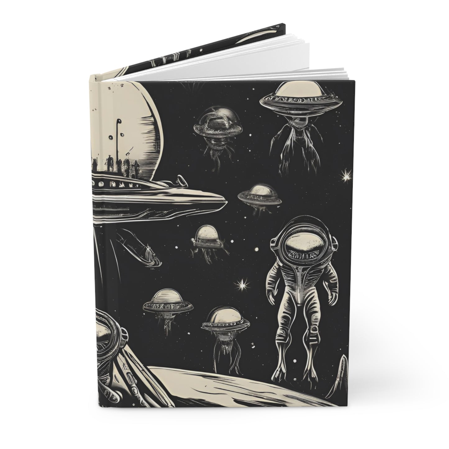 Galactic Invasion Log Hardcover Journal