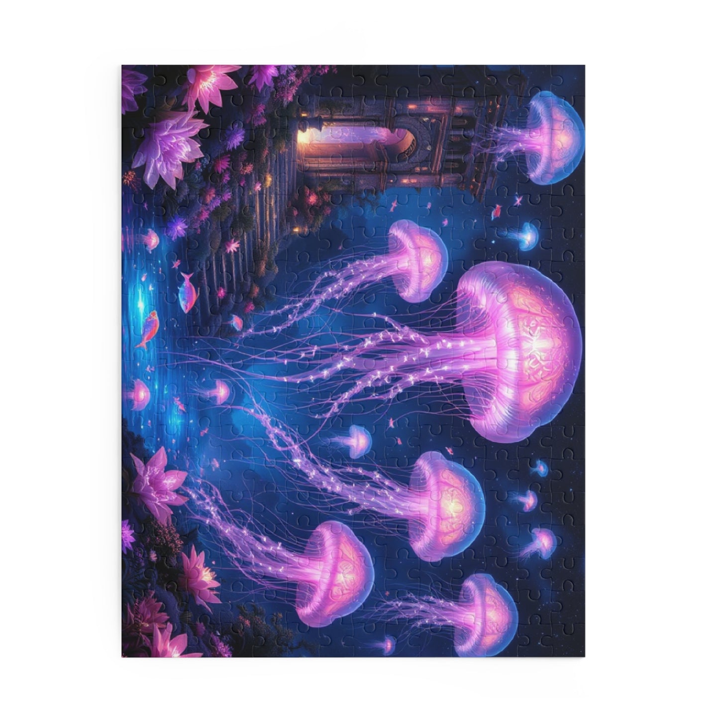 Colorful Jellyfish Puzzle | 120-500 Pieces | Hippsey Creations