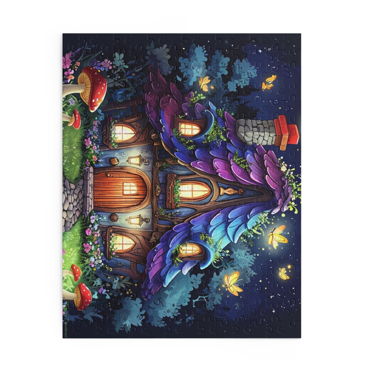 Whimsical Cottage Puzzle | 120-500 Pieces | Hippsey Creations