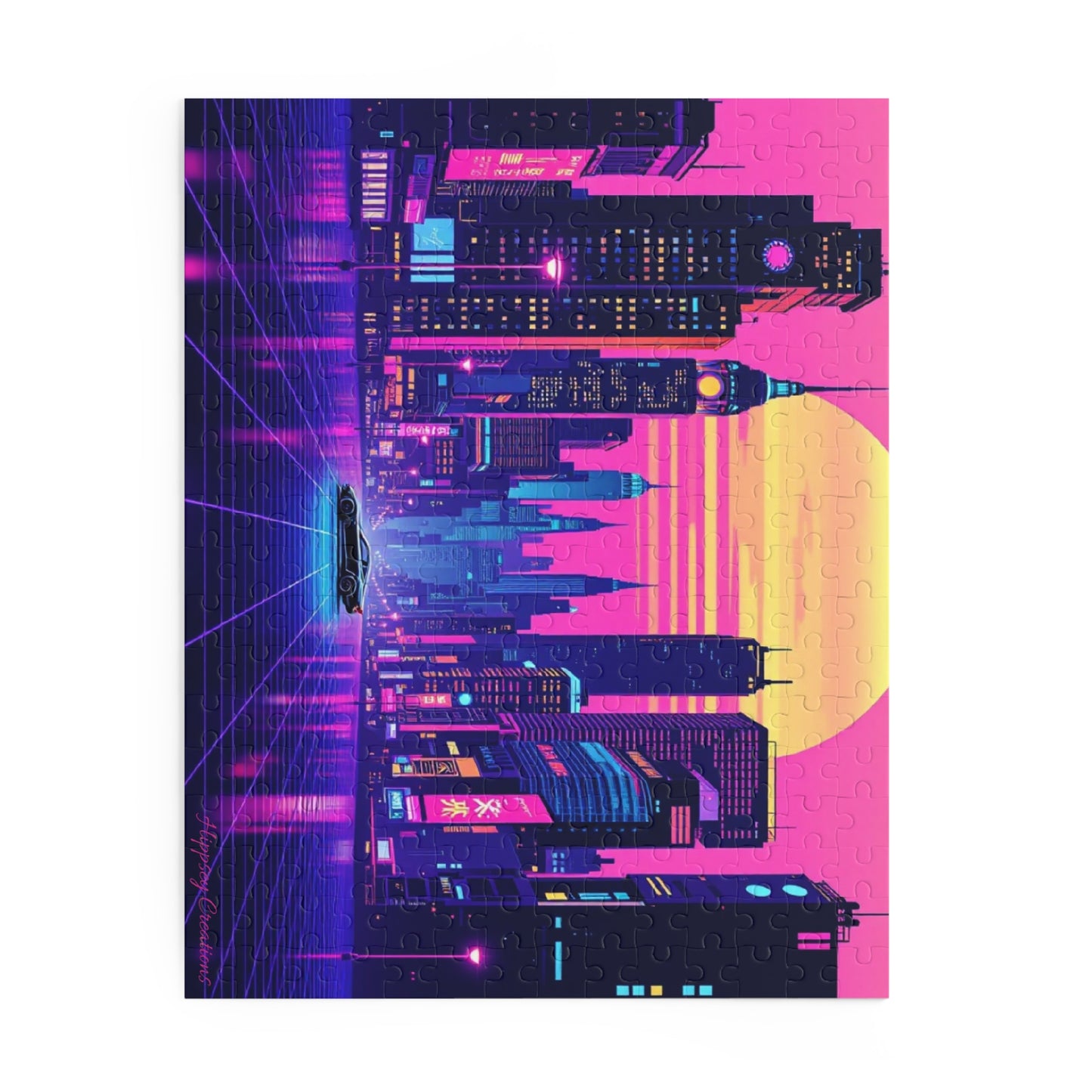 Neon City Puzzle | 120-500 Pieces | Hippsey Creations