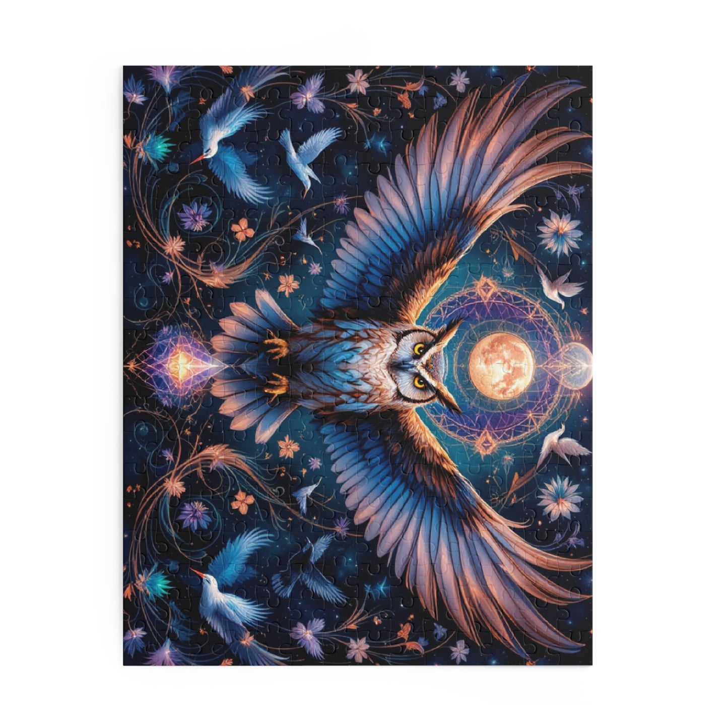 Majestic Night Watcher Puzzle | 120-500 Pieces | Hippsey Creations