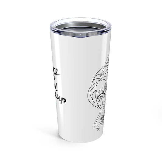 Spa Teal Luxe Wake Up and Make Up Tumbler | 20oz Stainless Steel | Hippsey Creations