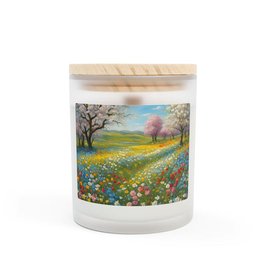 Blooming Serenity Wooden Wick Candle | 11oz Coconut-Soy | Hippsey Creations
