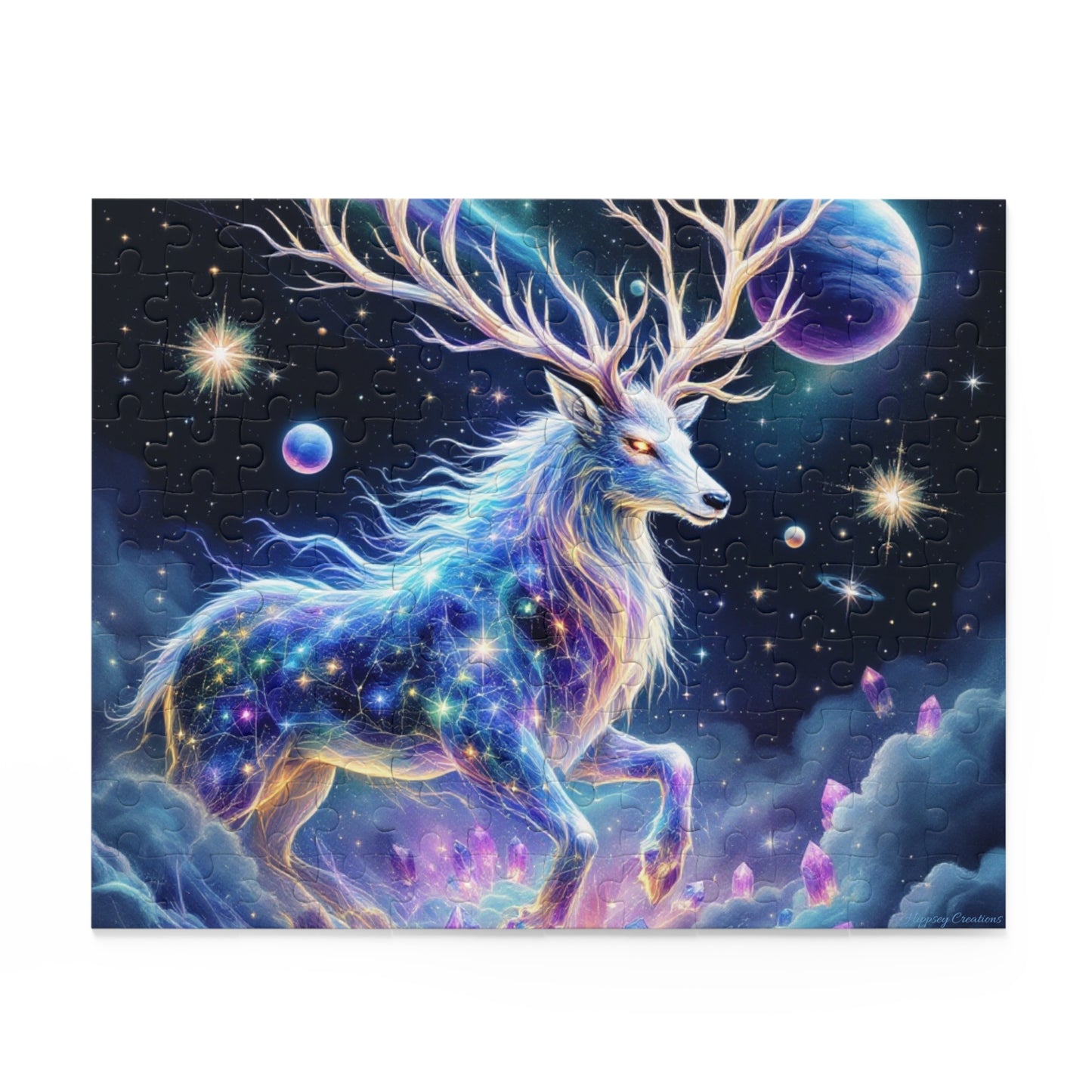 Cosmic Stag Puzzle | 120-500 Pieces | Hippsey Creations