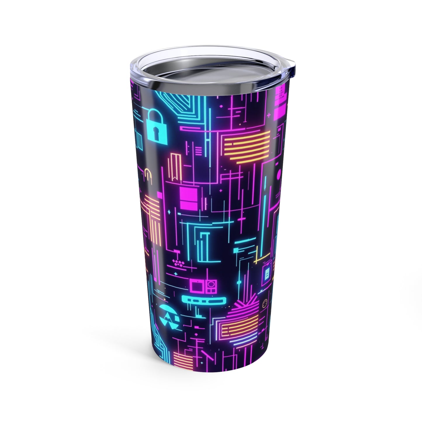 Neon Circuit Tumbler | 20oz Cyberpunk Tech | Hippsey Creations