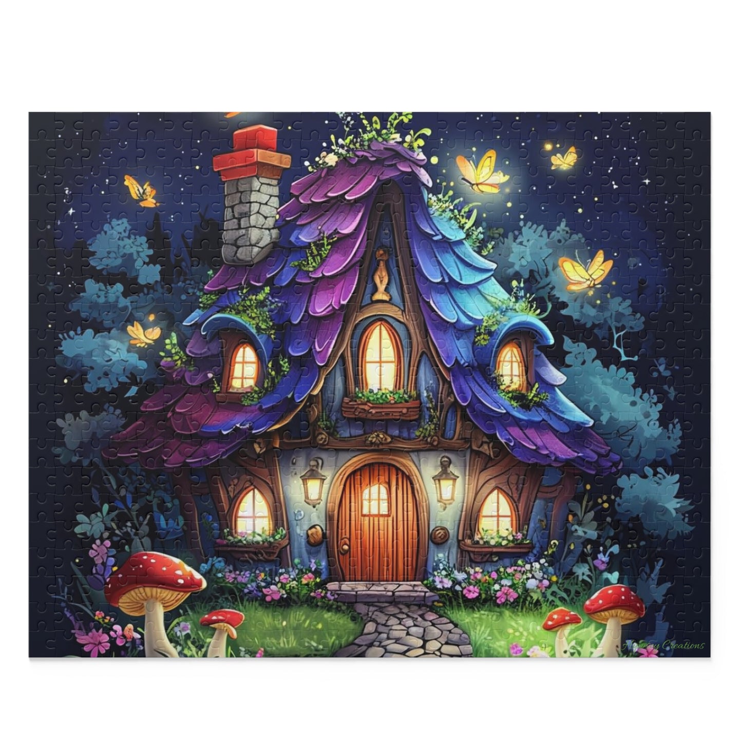 Whimsical Cottage Puzzle | 120-500 Pieces | Hippsey Creations