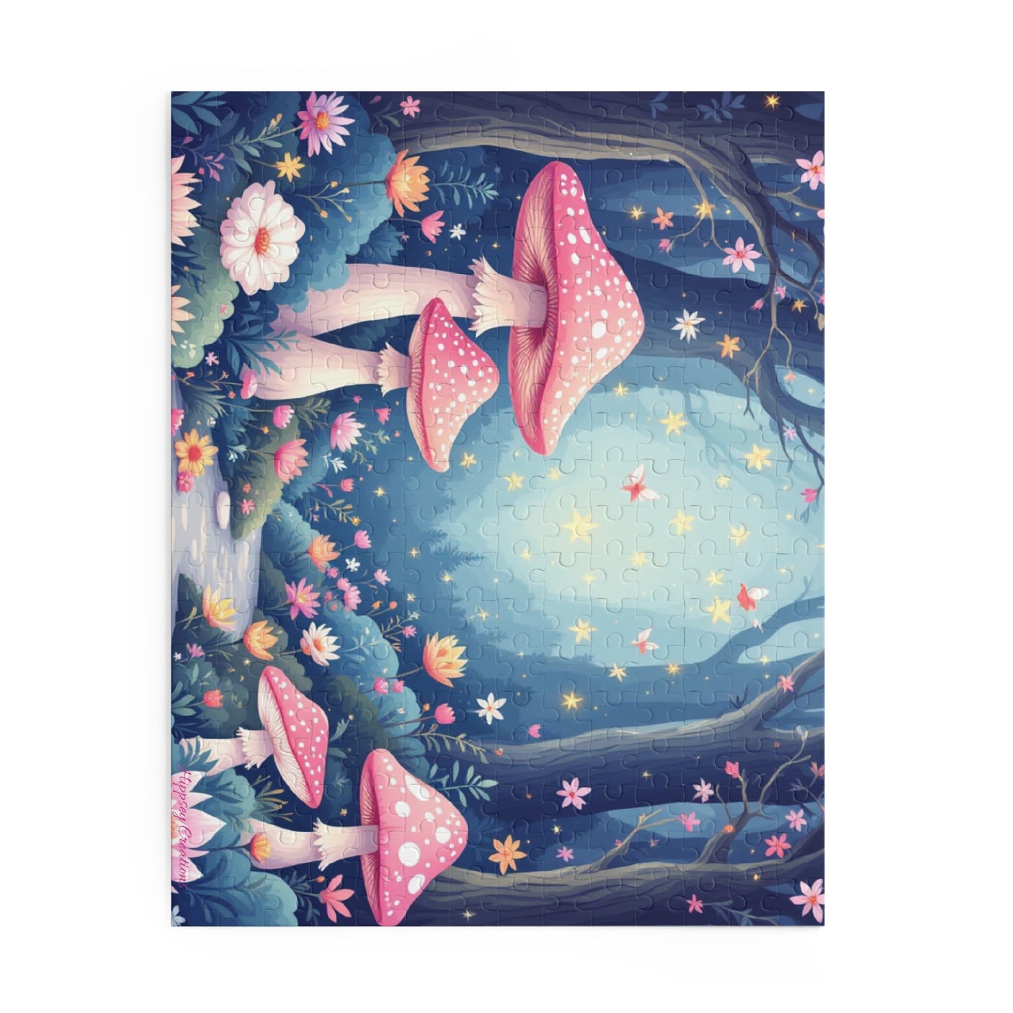 Whimsical Mushroom Puzzle | 120-500 Pieces | Hippsey Creations