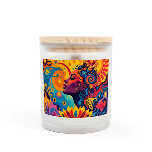 Kaleidoscope Garden Wooden Wick Candle | 11oz Coconut-Soy | Hippsey Creations