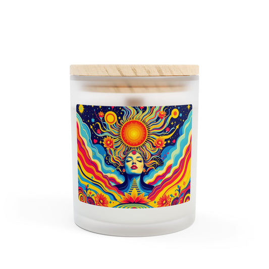 Free Spirit Wooden Wick Candle | 11oz Coconut-Soy | Hippsey Creations