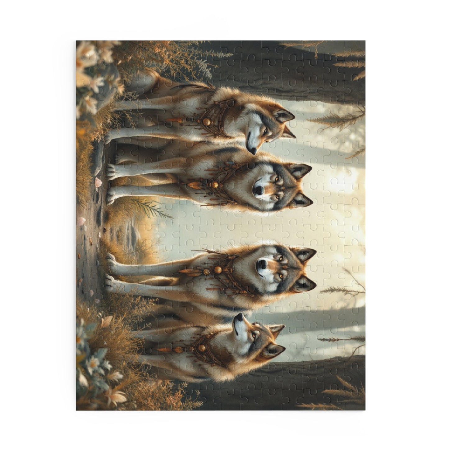 Majestic Wolf Puzzle | 120-500 Pieces | Hippsey Creations