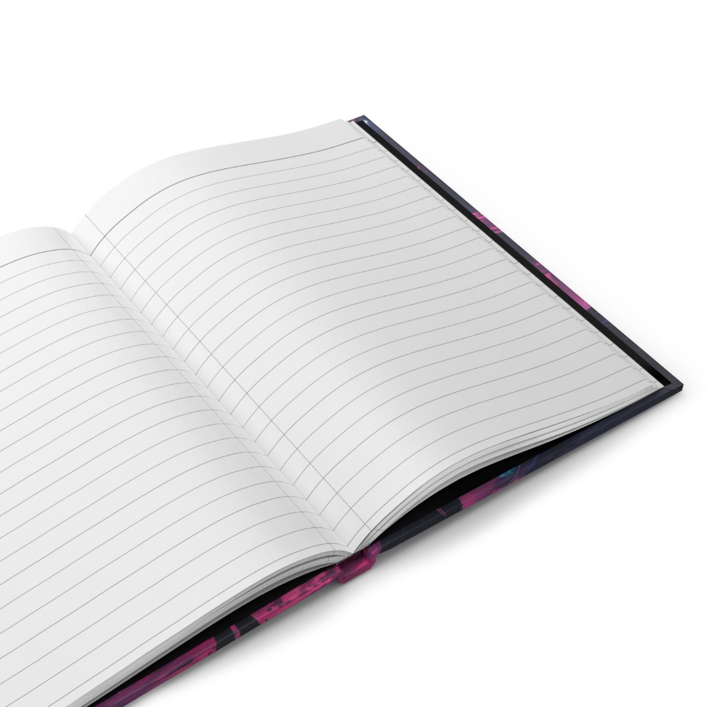 Neon Dreams Hardcover Journal | 5x8 150 Pages | Hippsey Creationsthwave-Inspired Design