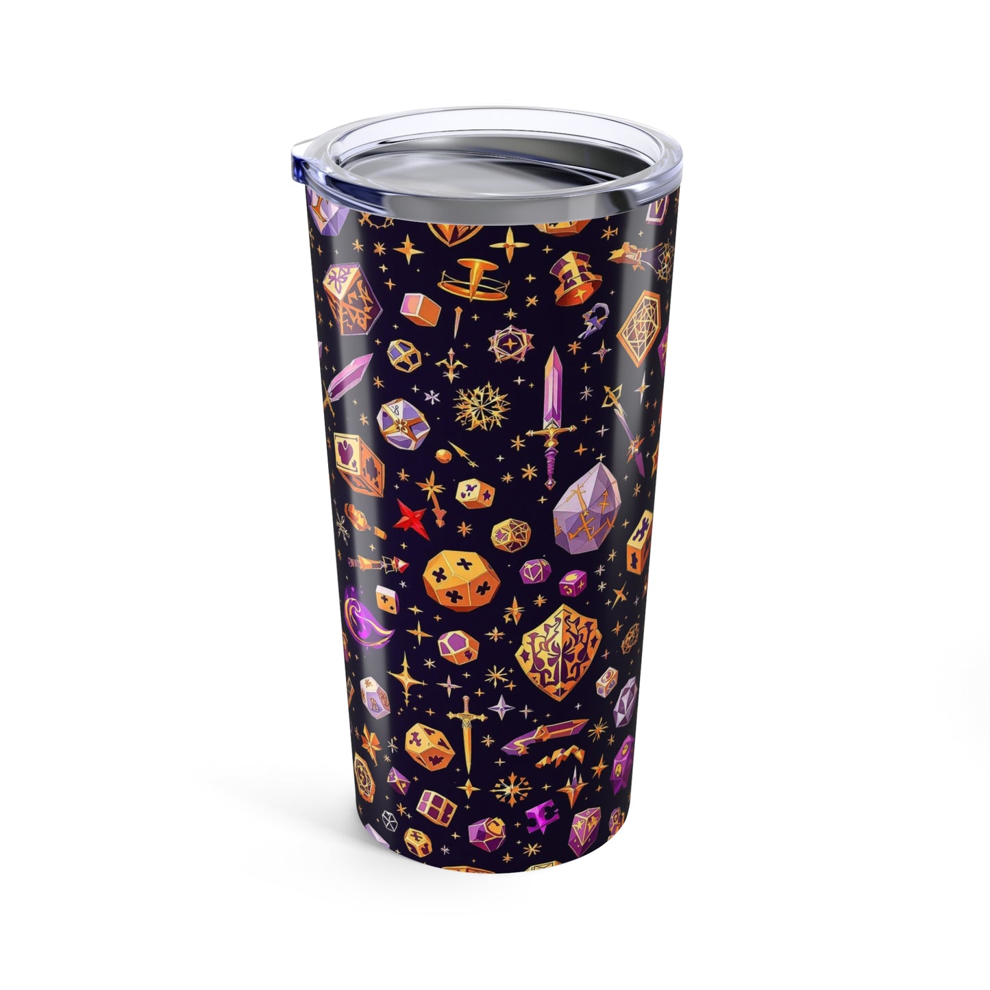 Mystical Adventure Tumbler 20oz - Fantasy Design for Gamers, Gift for D&D Enthusiasts, Travel Mug, Unique Drinkware