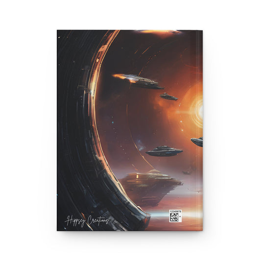 Galactic Vanguard Hardcover Journal | 5x8 150 Pages | Hippsey CreationsSpace Battleship Design