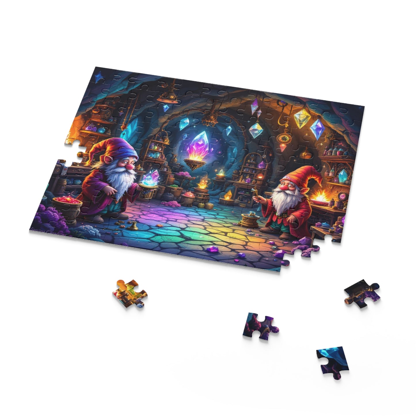 Enchanted Gnome Crystal Puzzle | 120-500 Pieces | Hippsey Creations