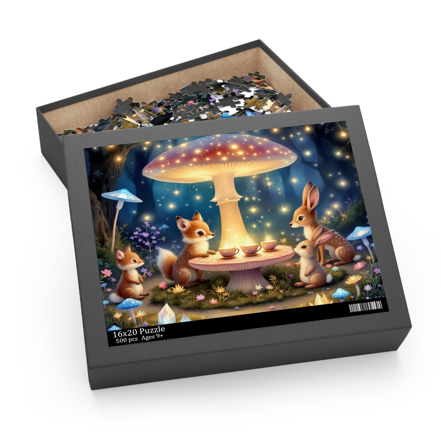 Enchanting Forest Creatures Puzzle | 120-500 Pieces | Hippsey Creations
