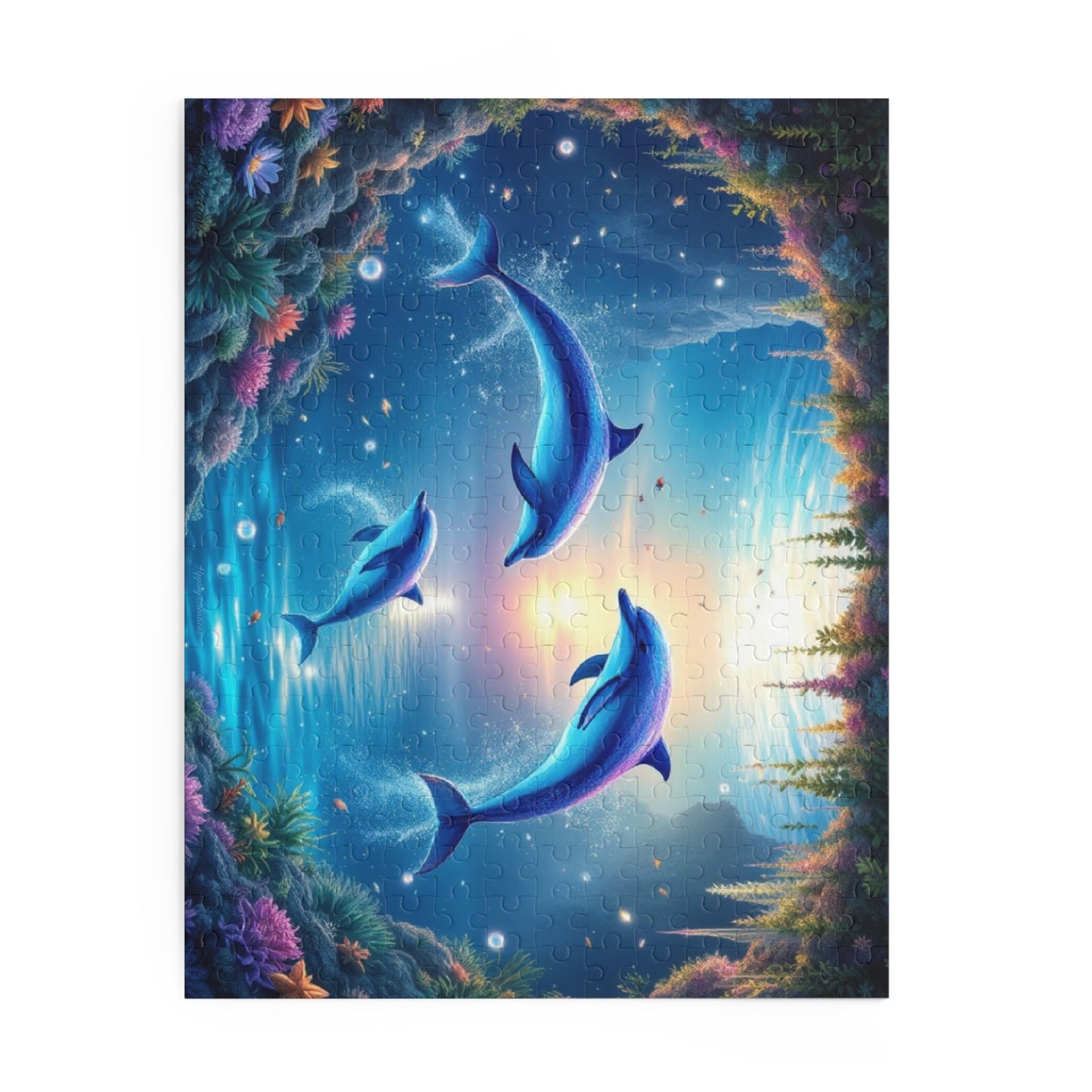 Ocean Bliss Dolphin Puzzle | 120-500 Pieces | Hippsey Creations