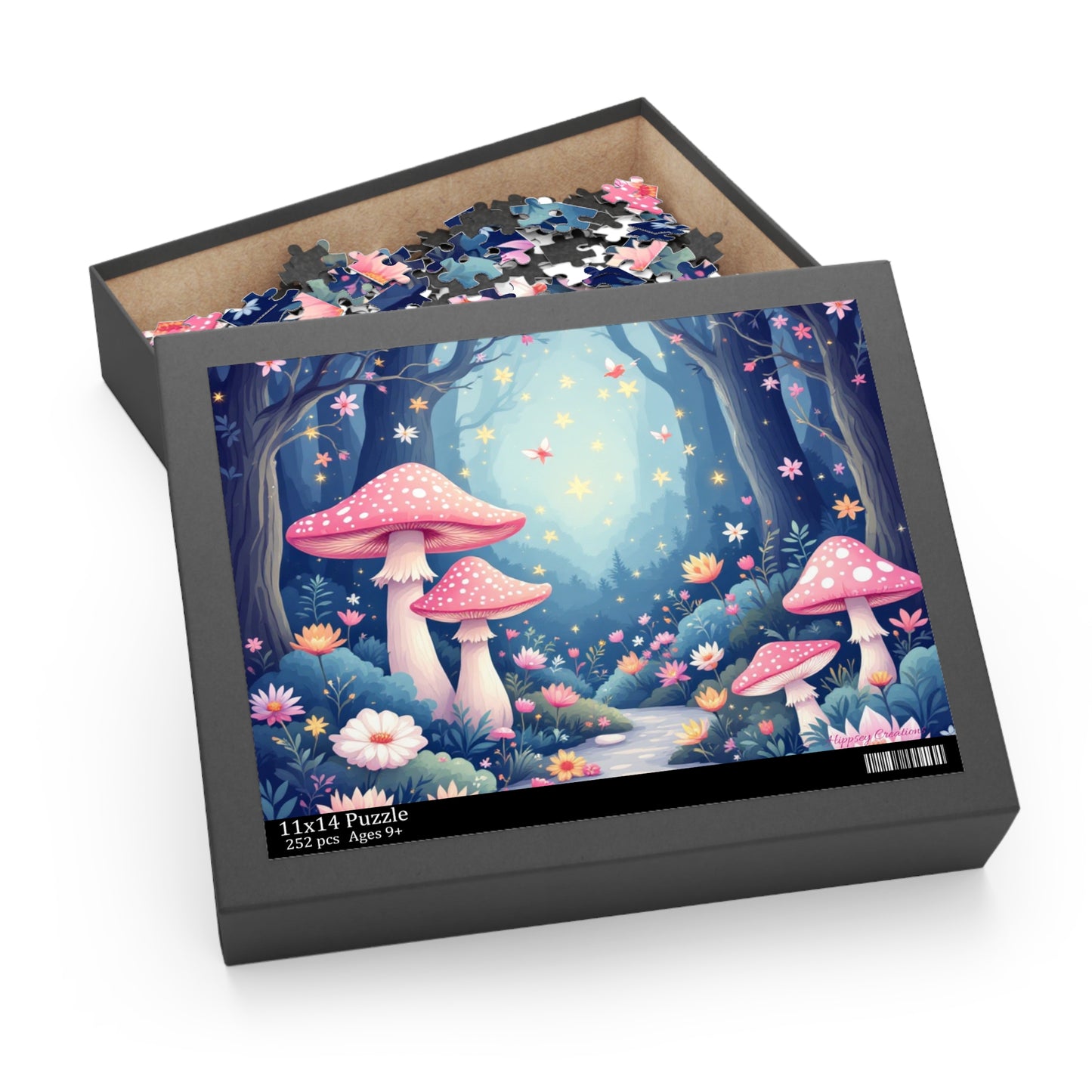 Whimsical Mushroom Puzzle | 120-500 Pieces | Hippsey Creations