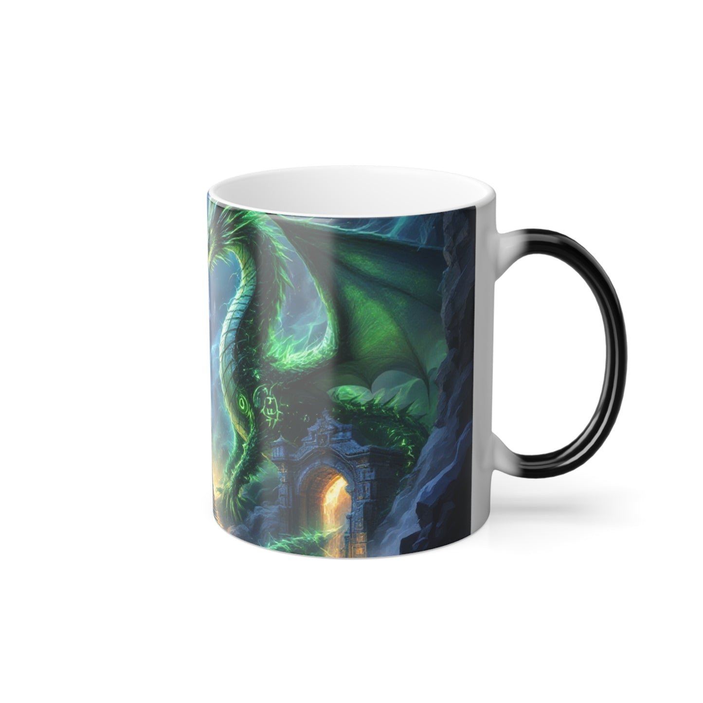 Dragon's Twilight Color-Changing Mug | Enchanted Dreams Collection | Hippsey Creations