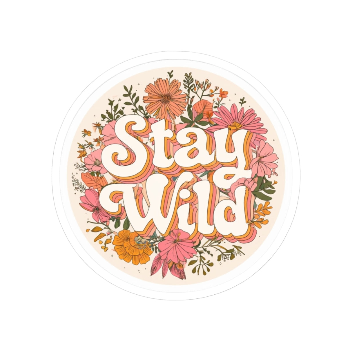 Stay Wild Sticker | Kiss-Cut Design | Hippsey Creations
