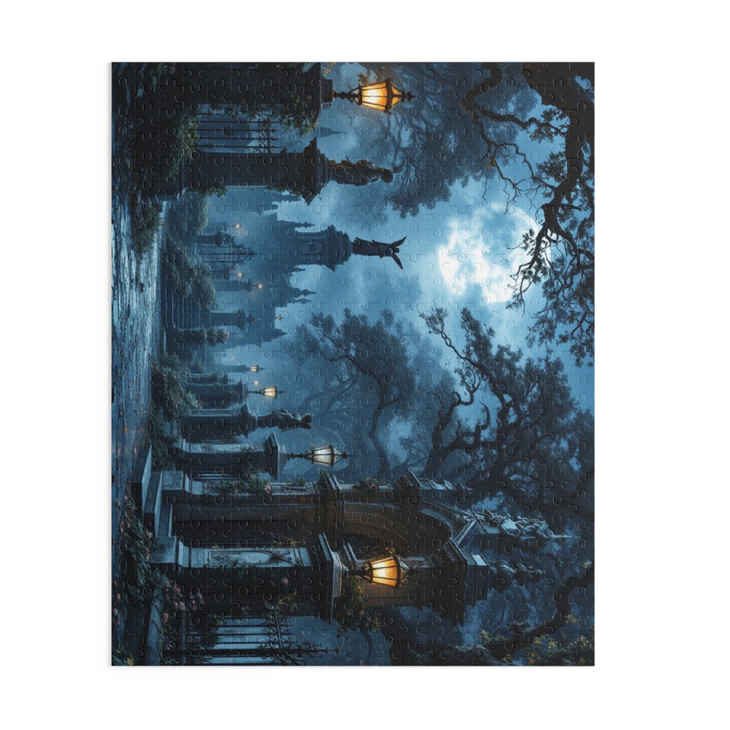 Moonlit Memorial Puzzle | 120-500 Pieces | Hippsey Creations