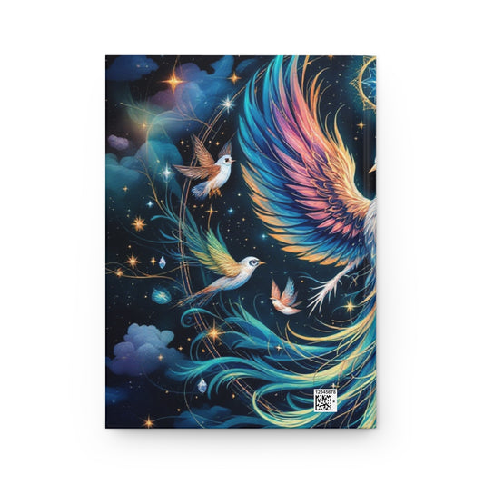 Cosmic Phoenix Rising Hardcover Journal | 5x8 150 Pages | Hippsey Creations