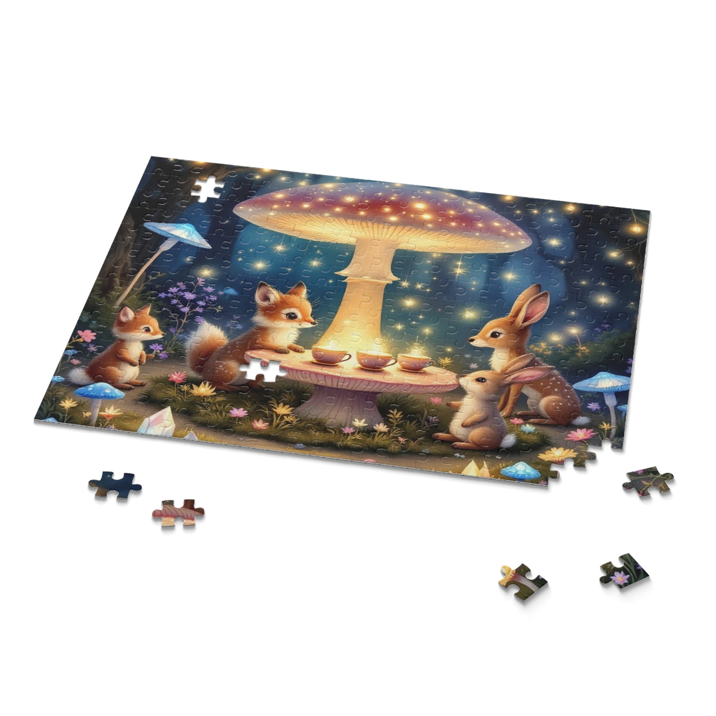 Enchanting Forest Creatures Puzzle | 120-500 Pieces | Hippsey Creations