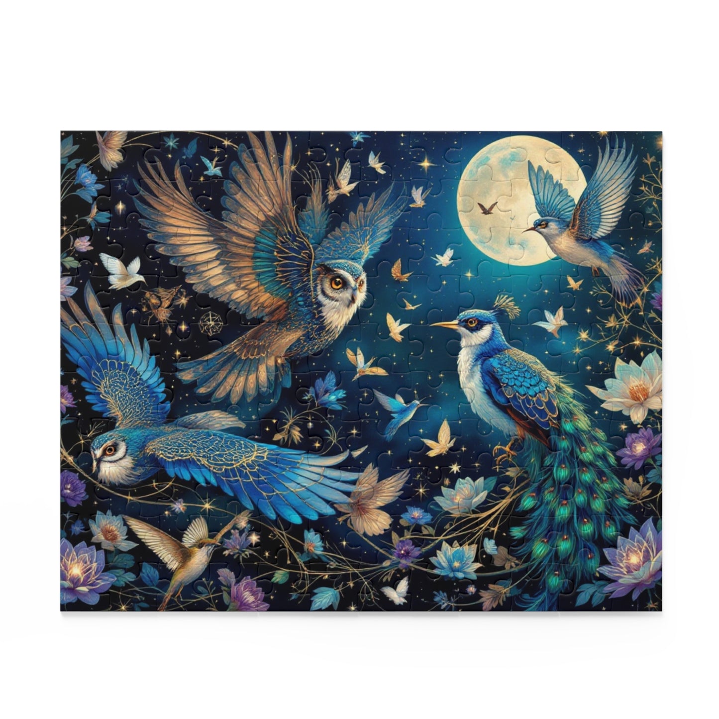 Moonlit Songbird Puzzle | 120-500 Pieces | Hippsey Creations
