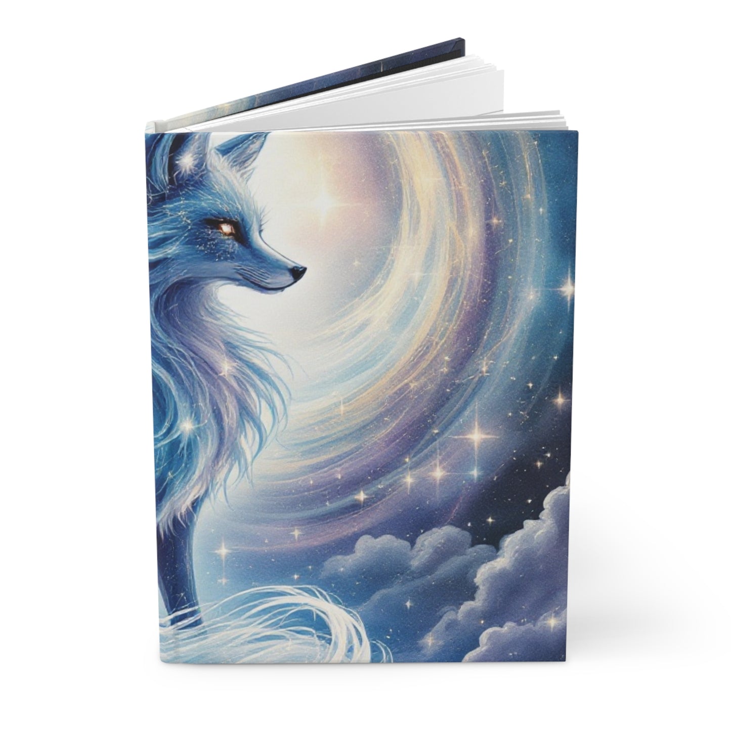 Starlit Fox Spirit Hardcover Journal | 5x8 150 Pages | Hippsey Creations