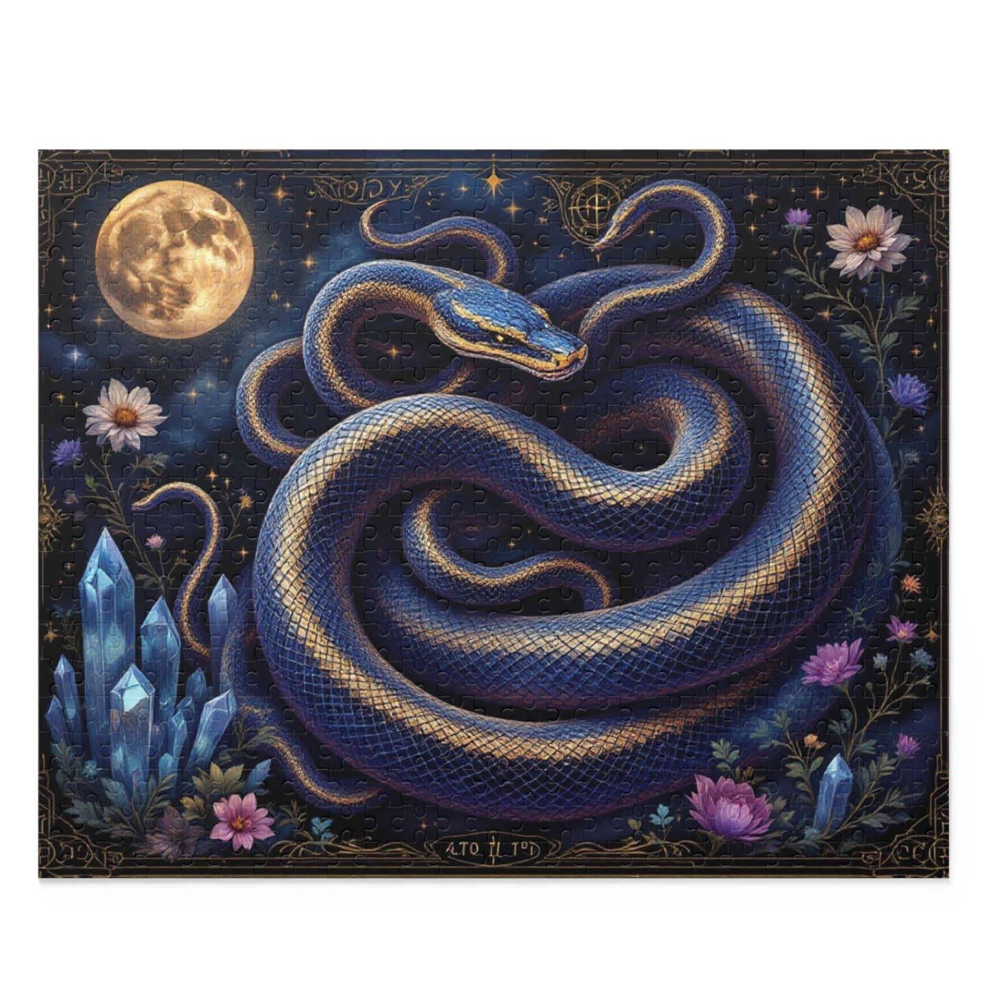 Serpentine Elegance Puzzle | 120-500 Pieces | Hippsey Creations