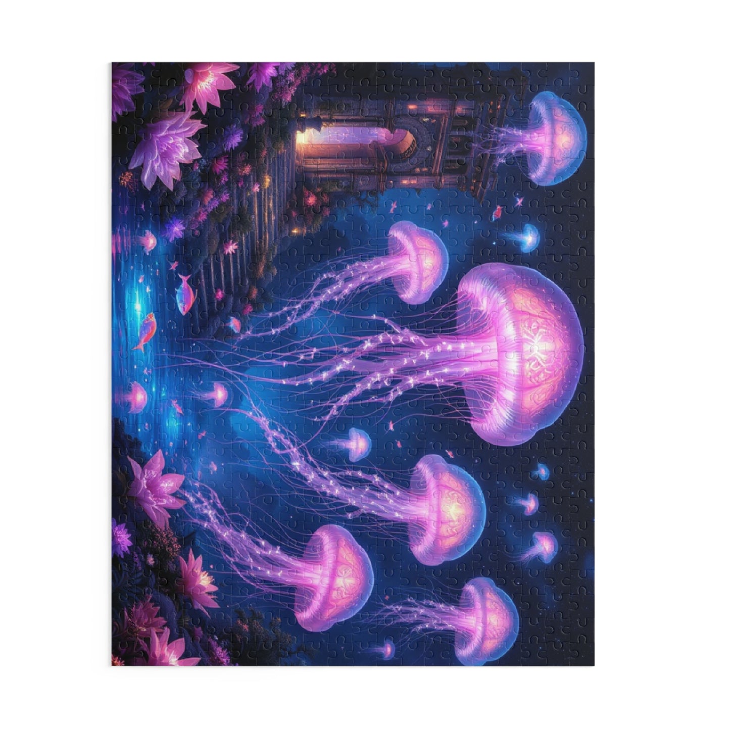 Colorful Jellyfish Puzzle | 120-500 Pieces | Hippsey Creations