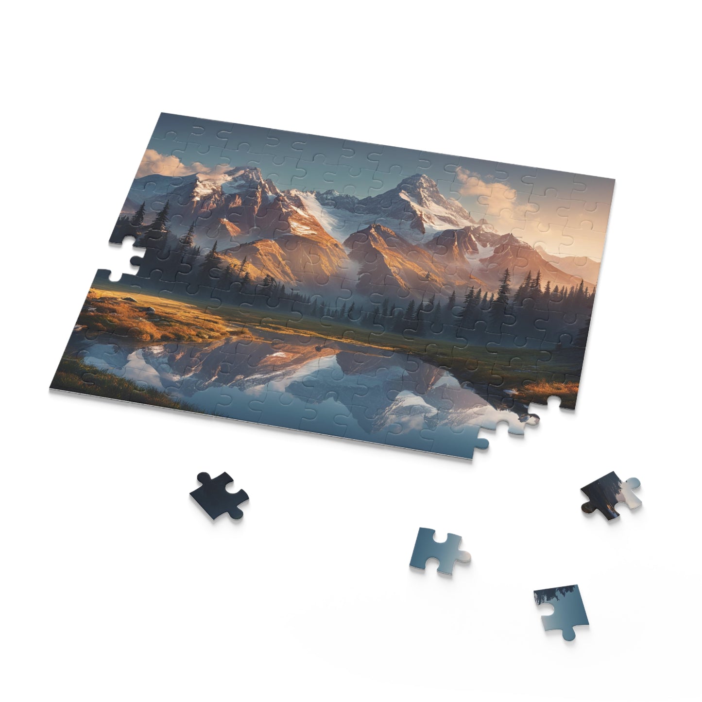 Majestic Mountain Puzzle | 120-500 Pieces | Hippsey Creations