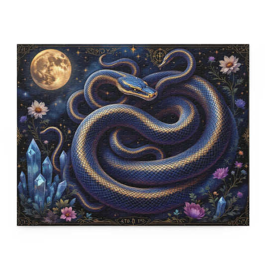 Serpentine Elegance Puzzle | 120-500 Pieces | Hippsey Creations