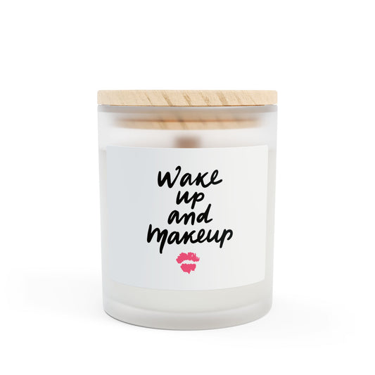 Wake Up and Make Up Wooden Wick Candle | 11oz Coconut-Soy | Hippsey Creations