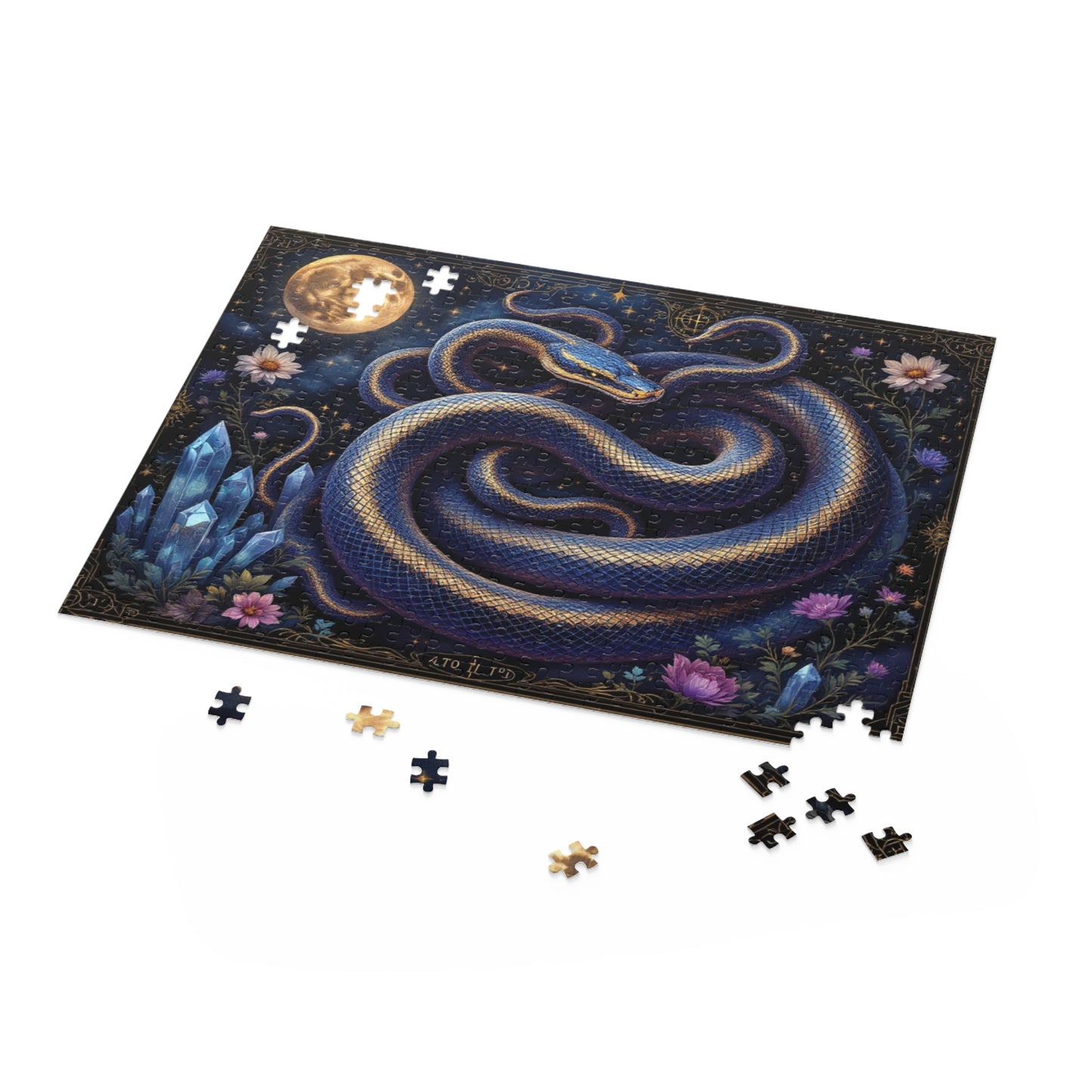 Serpentine Elegance Puzzle | 120-500 Pieces | Hippsey Creations