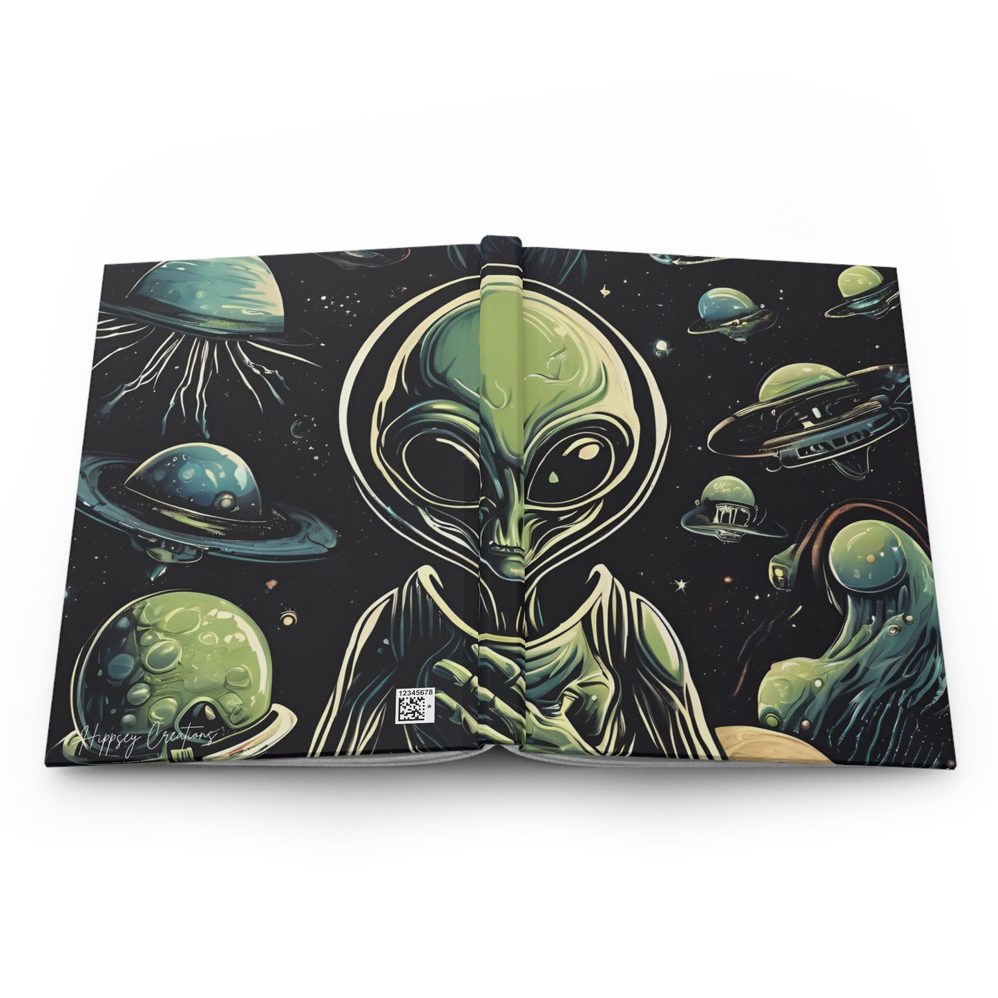 Alien Armada Chronicles Journal – 5x8 Lined Pages, Sci-Fi-Inspired Design