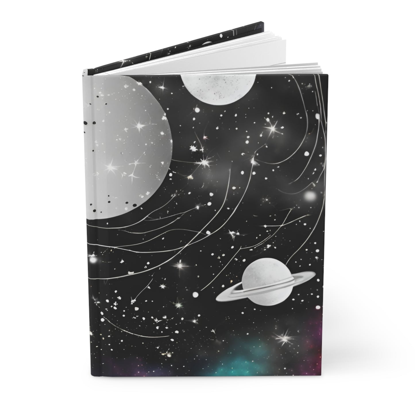 Cosmic Chronicles Journal – 5x8 Lined Pages, Comet-Themed Design