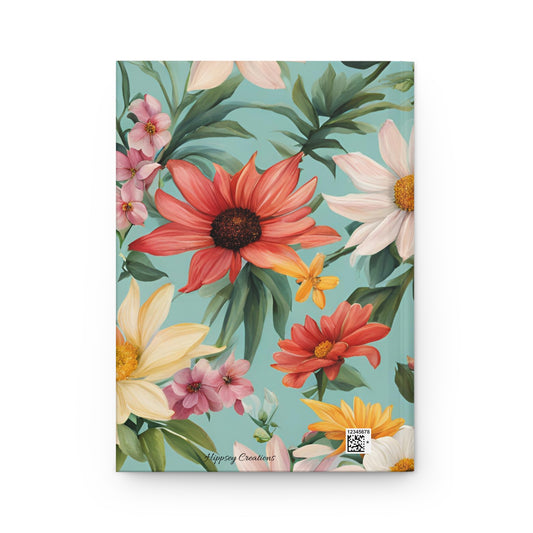 Sunlit Blossoms Hardcover Journal | 5x8 150 Pages | Hippsey Creations