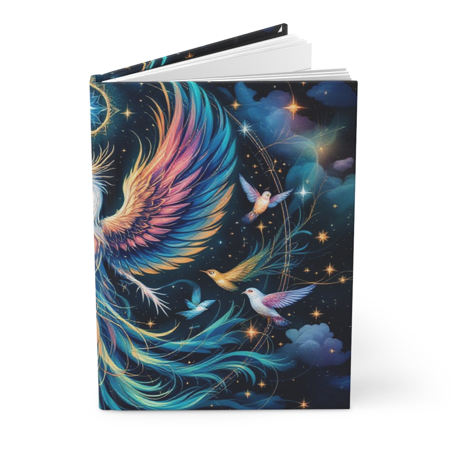 Cosmic Phoenix Rising Hardcover Journal | 5x8 150 Pages | Hippsey Creations