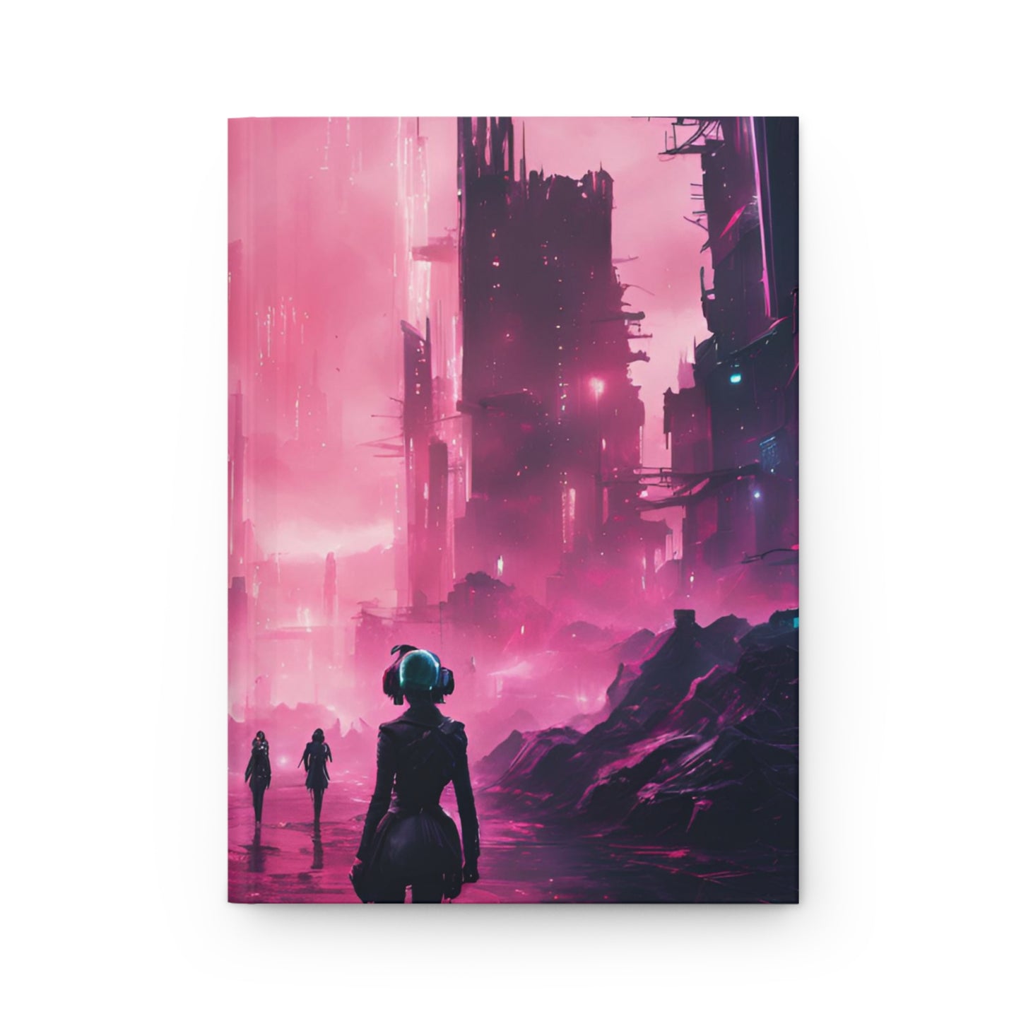 Neon Dreams Hardcover Journal | 5x8 150 Pages | Hippsey Creationsthwave-Inspired Design