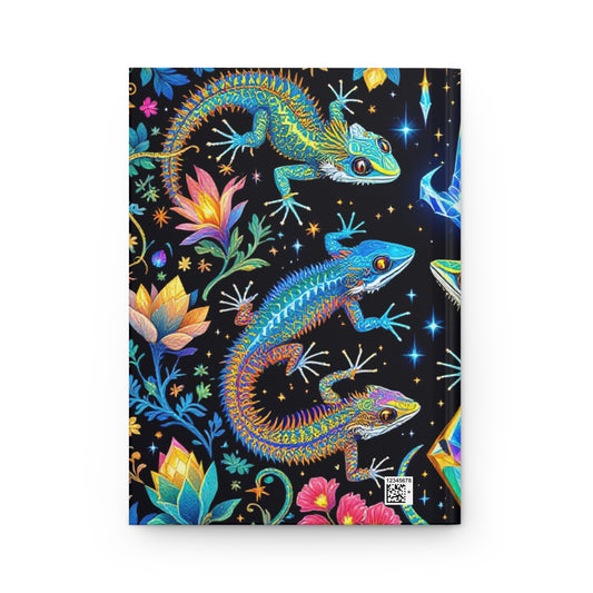 Prismatic Gecko Dreams Hardcover Journal | 5x8 150 Pages | Hippsey Creations