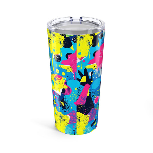 Vibrant Abstract Art Tumbler | 20oz Stainless Steel | Hippsey Creations