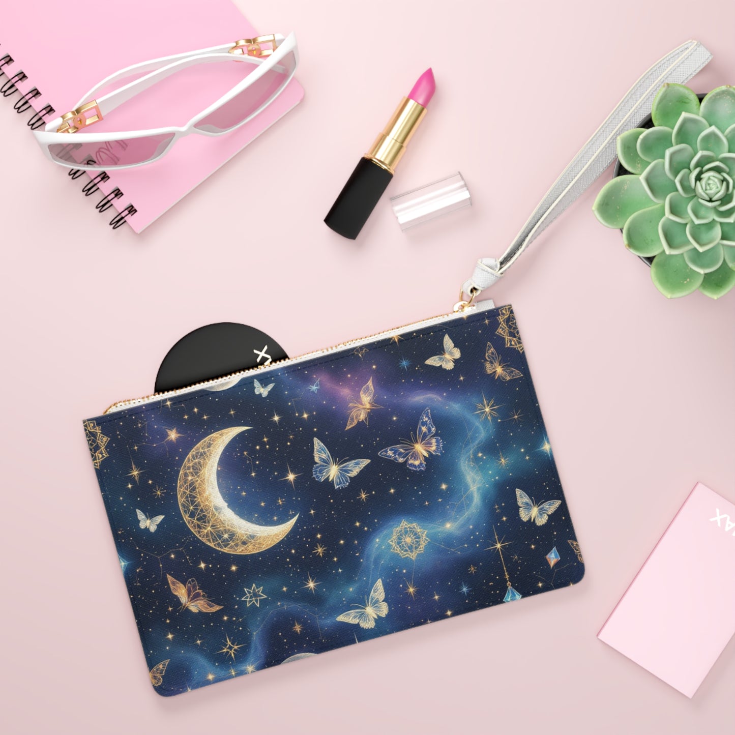 Celestial Butterfly Clutch Bag | Vegan Leather | Hippsey Creations