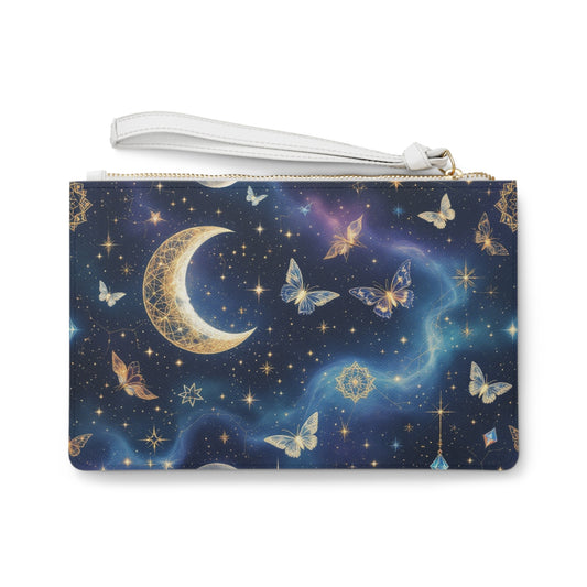 Celestial Butterfly Clutch Bag | Vegan Leather | Hippsey Creations