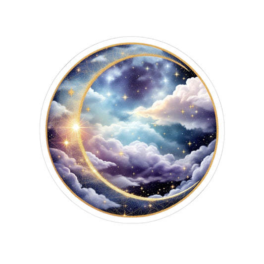 Moonlit Galaxy Sticker | Kiss-Cut Design | Hippsey Creations
