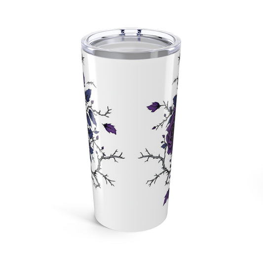 Skull & Floral Tumbler | 20oz Stainless Steel | Hippsey Creations