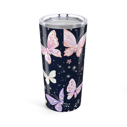 Butterfly Blossom Tumbler | 20oz Floral Beauty | Hippsey Creations