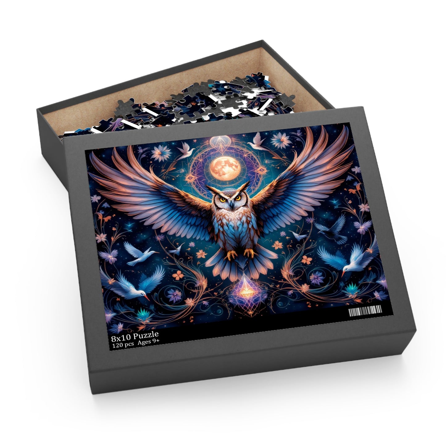 Majestic Night Watcher Puzzle | 120-500 Pieces | Hippsey Creations