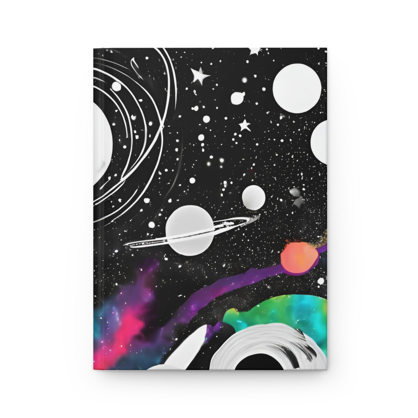 Planetary Ponderings Journal – 5x8 Lined Pages, Celestial Comet Design